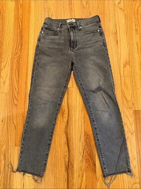 Madewell Perfect Vintage Jean distressed in Washed Gray